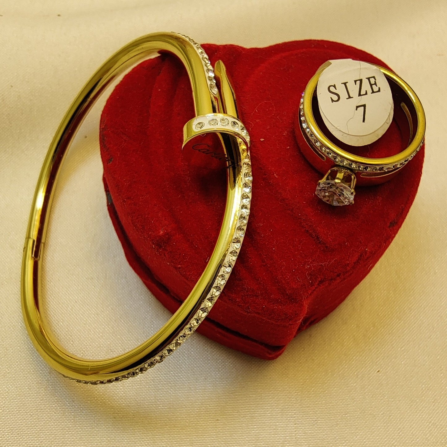 Beautiful Bracelet With Diamond Ring