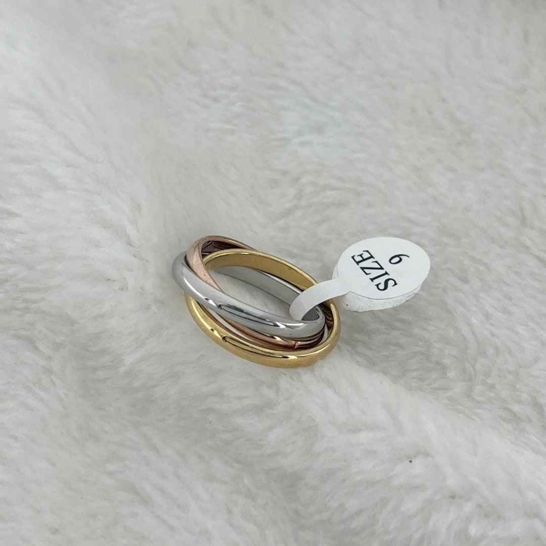 Three Color Circle Ring