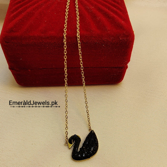 Black Swan Duck  Gold Chain (N1)