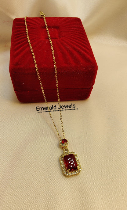 Diamond Rectangle Pendant (N3)