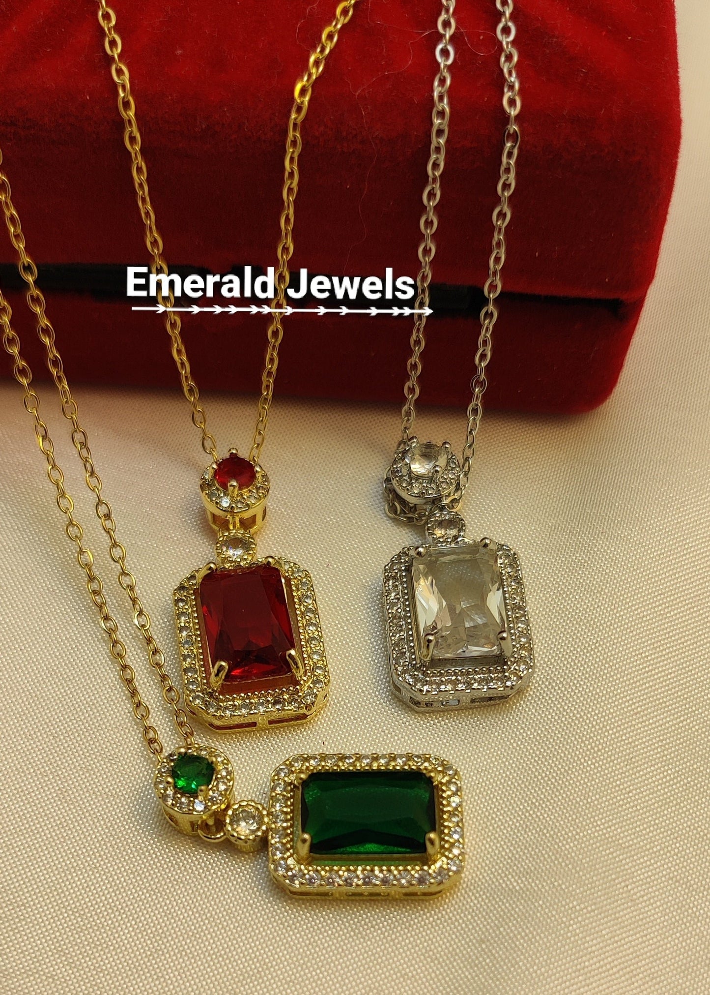 Diamond Rectangle Pendant (N3)