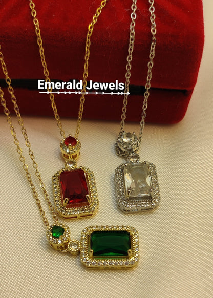 Diamond Rectangle Pendant (N3)