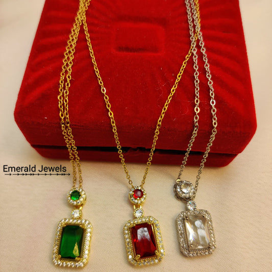 Diamond Rectangle Pendant (N3)