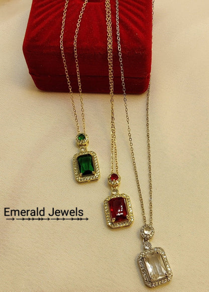 Diamond Rectangle Pendant (N3)