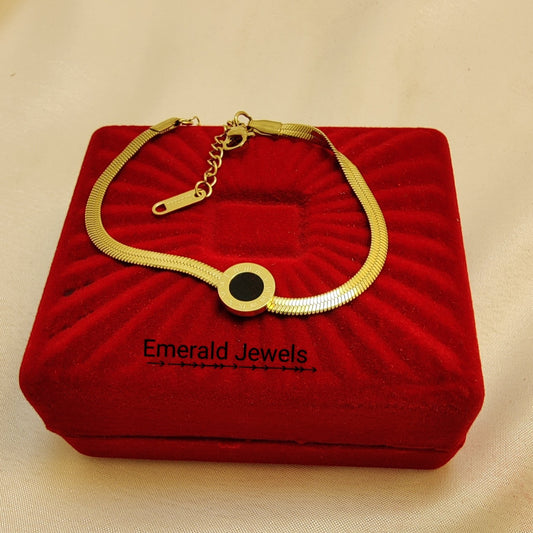 Bracelet Roman with Snake Chain (B13)