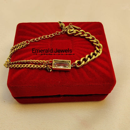 Bracelet With Double Chain  (B9)