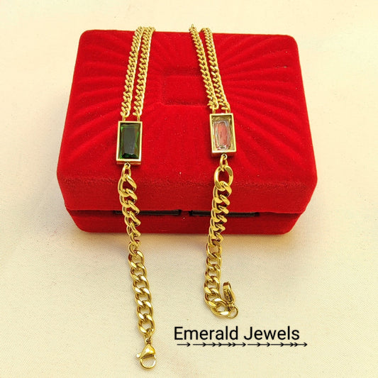 Bracelet With Double Chain  (B9)