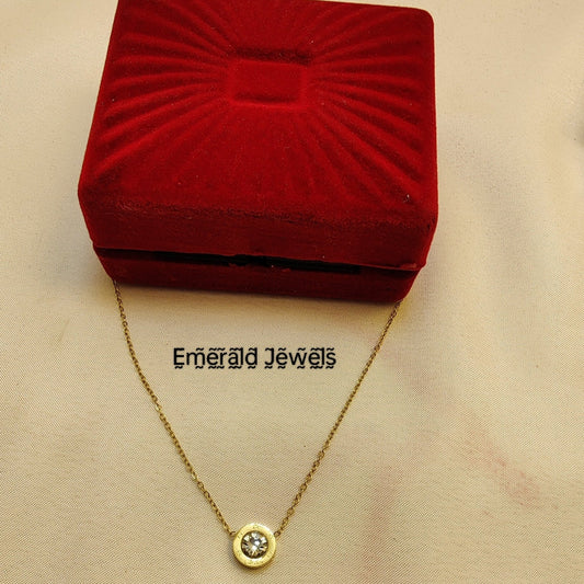 Roman Necklace With diamond (N9)