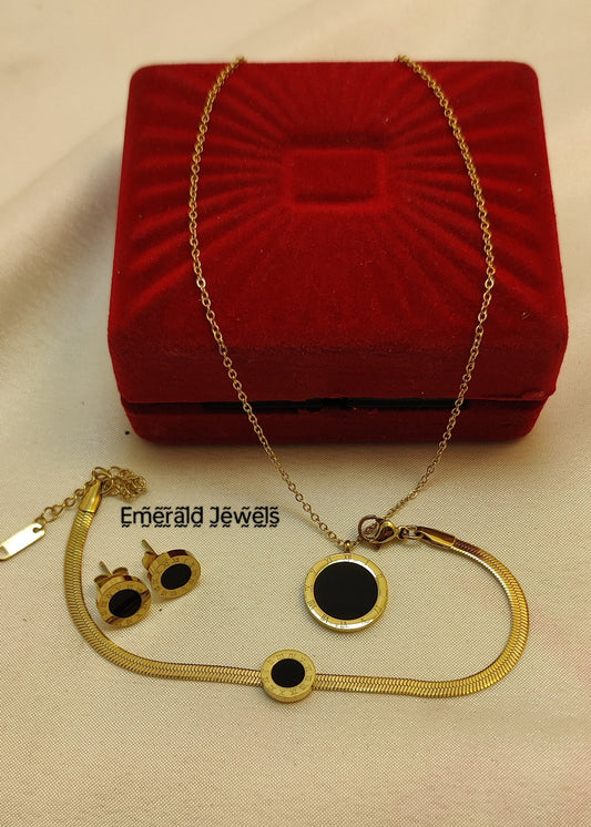 Set Roman Necklace Earing Bracelet