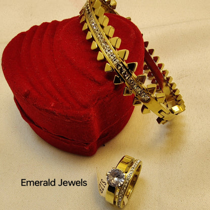 Beautiful Diamond Bracelet with Ring