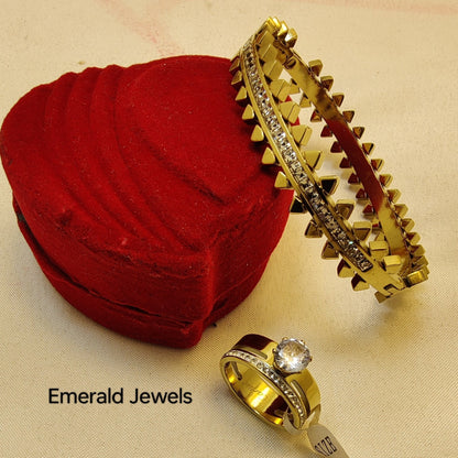 Beautiful Diamond Bracelet with Ring