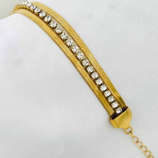 Bracelet with snake chain