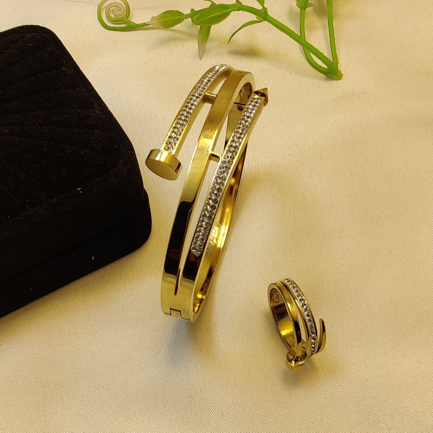 Nail Bracelet with Beautiful Ring