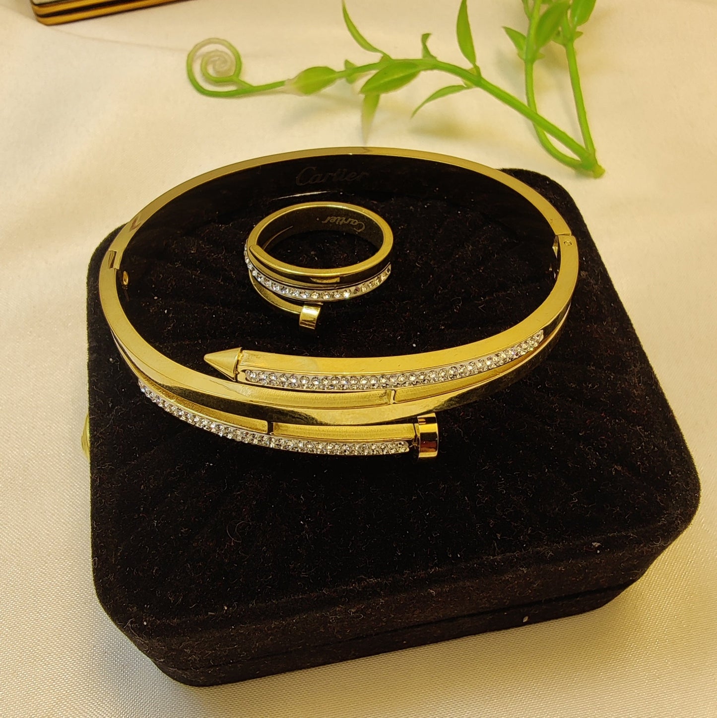 Nail Bracelet with Beautiful Ring