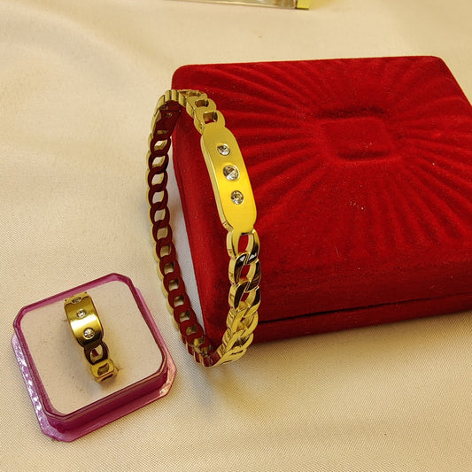 Beautiful bracelet with Pretty ring